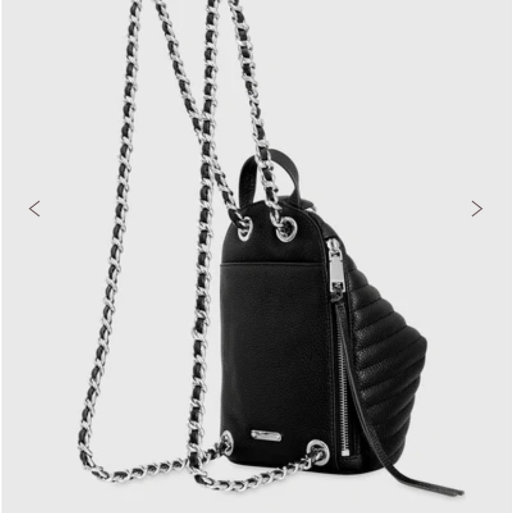 Julian Chevron Quilted Backpack Small black leather, New (Comes w/ removed tags)
